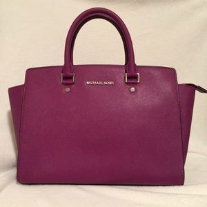 Michael Kors Handbag in Plum, Like New!
